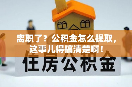 辽宁离职了？公积金怎么提取，这事儿得搞清楚啊！